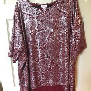 LulaRoe classic t elegant collection.  3x